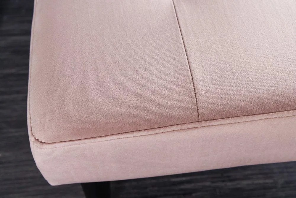 Invicta Interior - Elegantná lavica BOUTIQUE 95 cm, ružová, zamat
