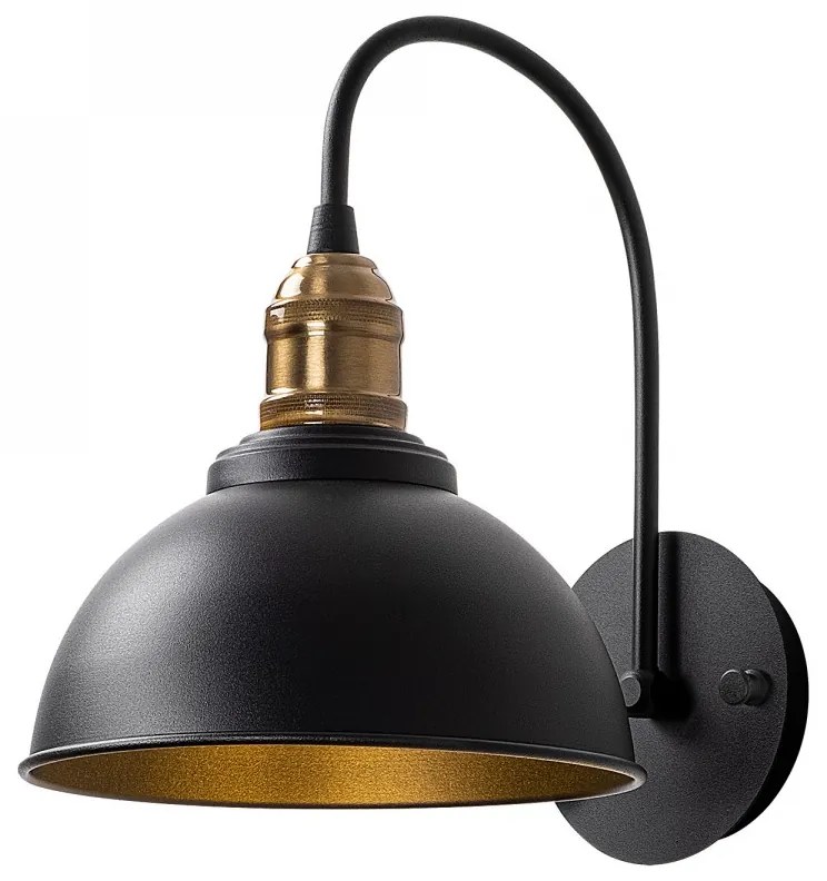 Nástenná lampa Varzan čierna