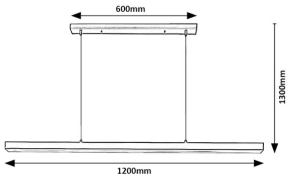 Rabalux 72128 - LED Luster na lanku TARIQ LED/30W/230V 4000K čierna