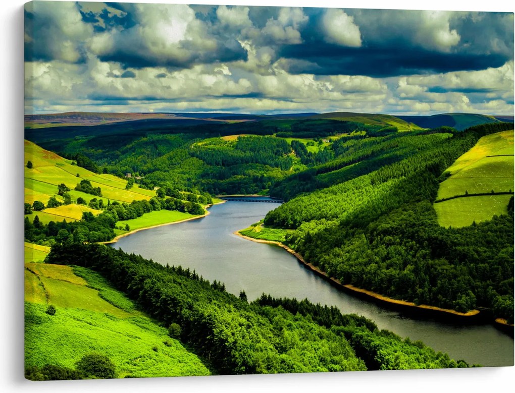 Obraz - Zelená krajina (70x50 cm)