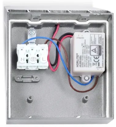 Brilagi - LED vonkajšie nástenné svietidlo RIANO LED/8W/230V strieborné IP65