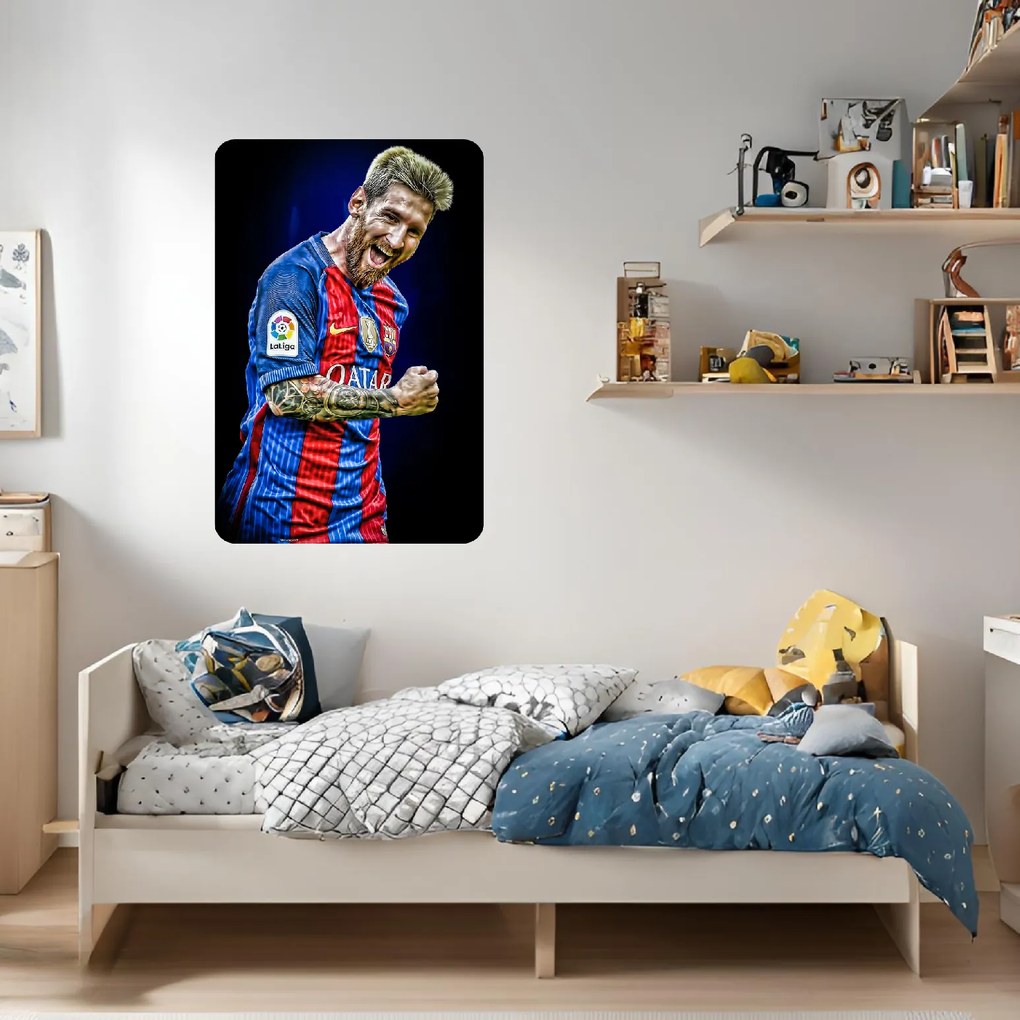 Textilná nálepka na stenu "MESSI 2"