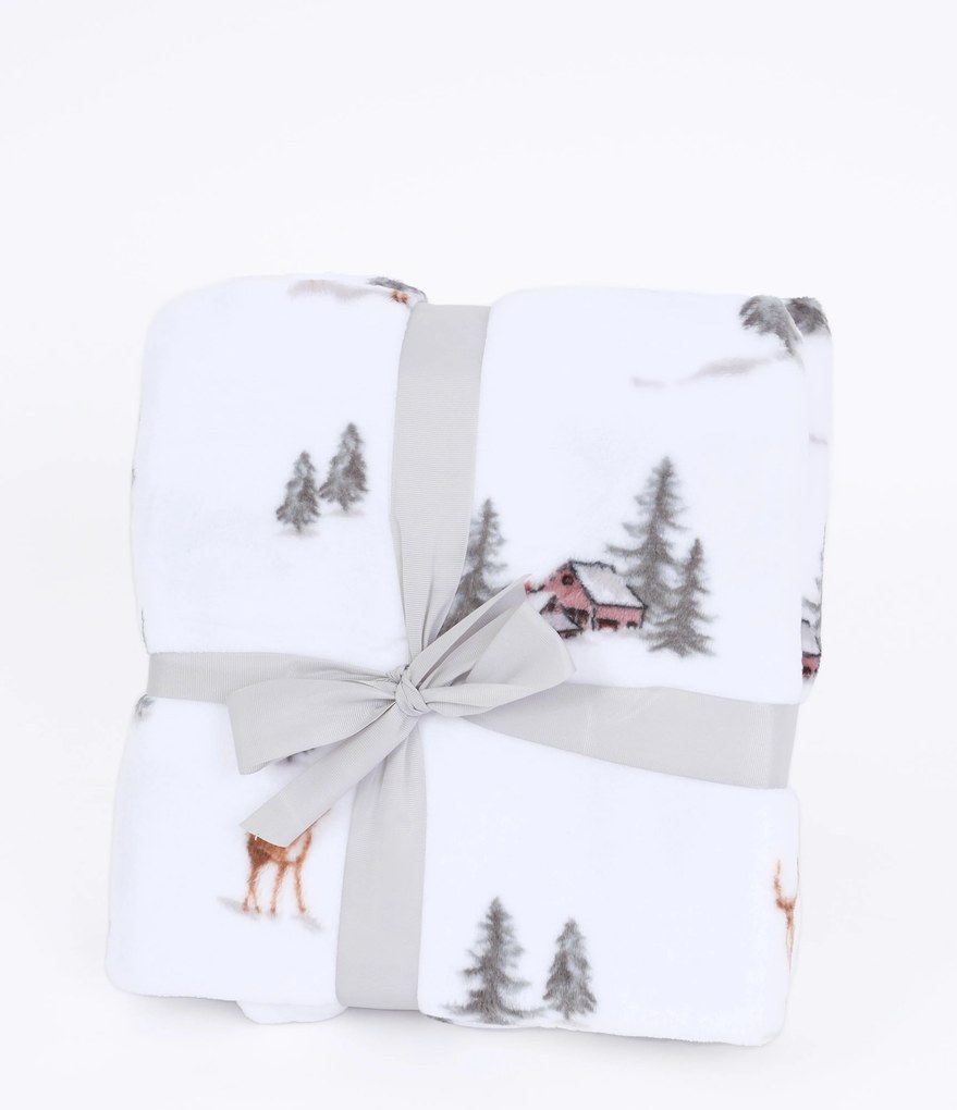 Detská deka do postieľky mikroplyš Exclusive 80 × 100 cm – Zimný les
