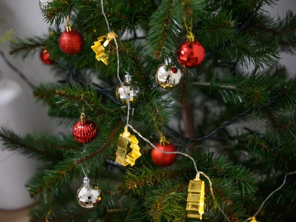 LED svetelná reťaz CHRISTMAS TREE 140 cm medená