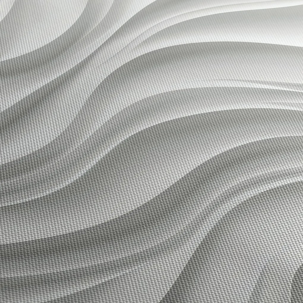 Obraz - 3D biele vlny (150x105 cm)
