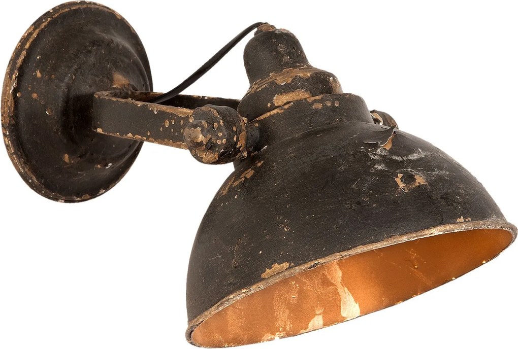 Nástenná čierna retro lampa - 21 * 30 * 19 cm E14 / 25W