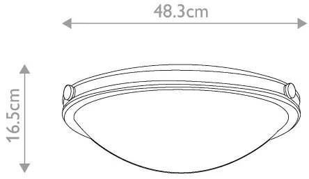 Elstead HK-COLLIER-F-M - Stropné svietidlo COLLIER 3xE27/60W/230V