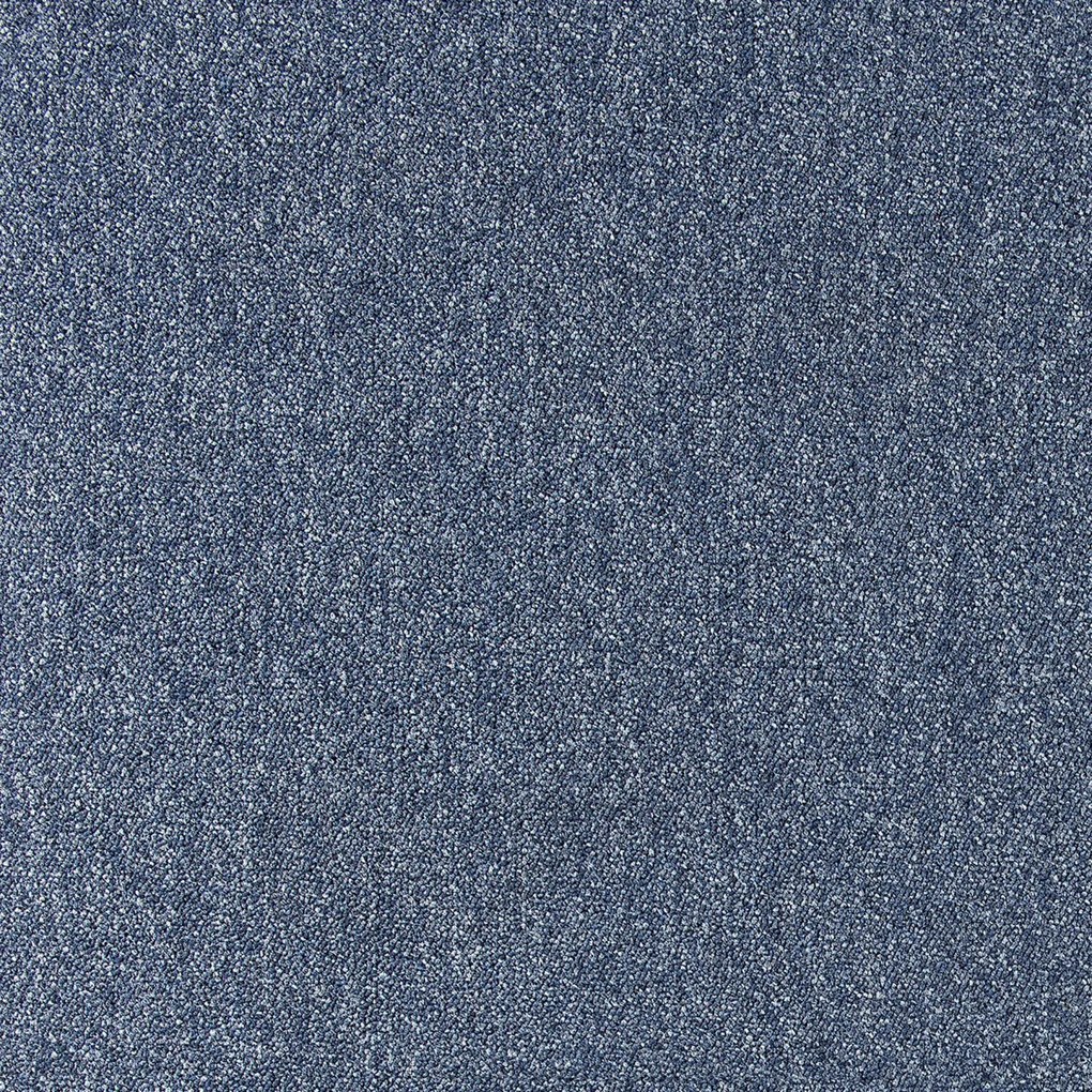 Metrážny koberec Cobalt SDN 64062 - AB modrý, záťažový, na mieru, šíře 4m, modrá, ab (mriežka), chodba / predsieň, Tapibel
