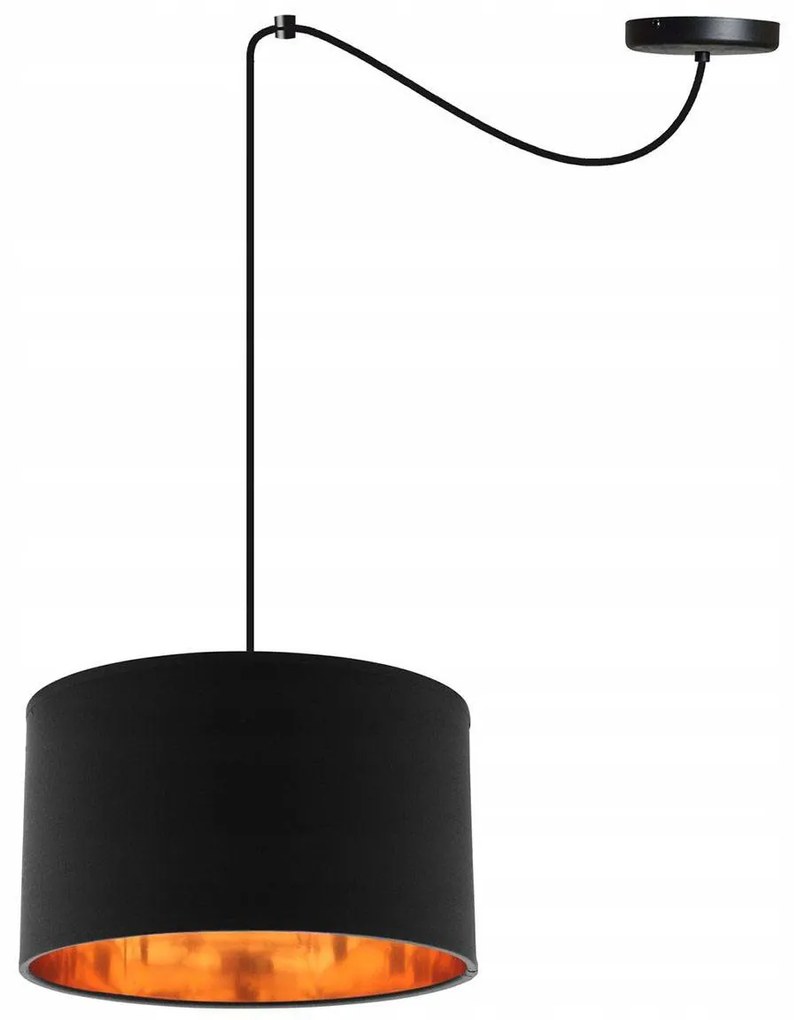 Závesné svietidlo Shade Spider, 1x textilné tienidlo (výber zo 6 farieb), (výber z 2 farieb konštrukcie), g