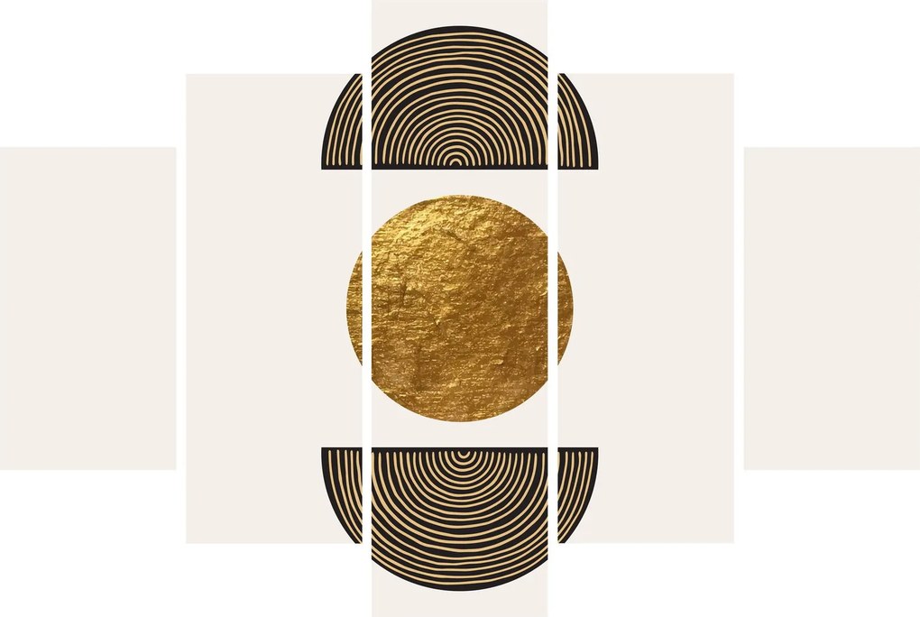 Obraz - Zlatý ornament N⁰1 (150x105 cm)