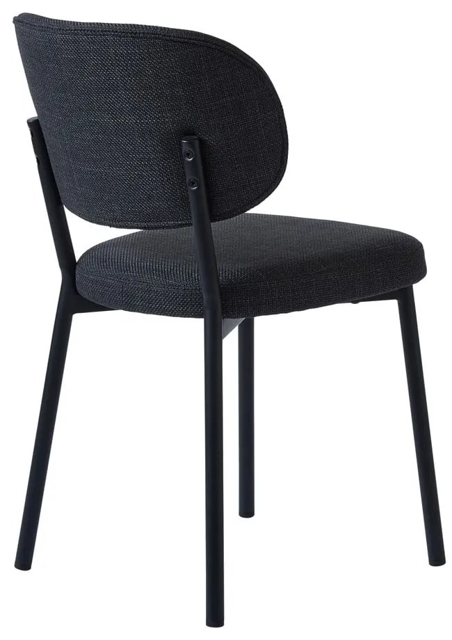 Tmavosivá jedálenská stolička Fowler – Unique Furniture