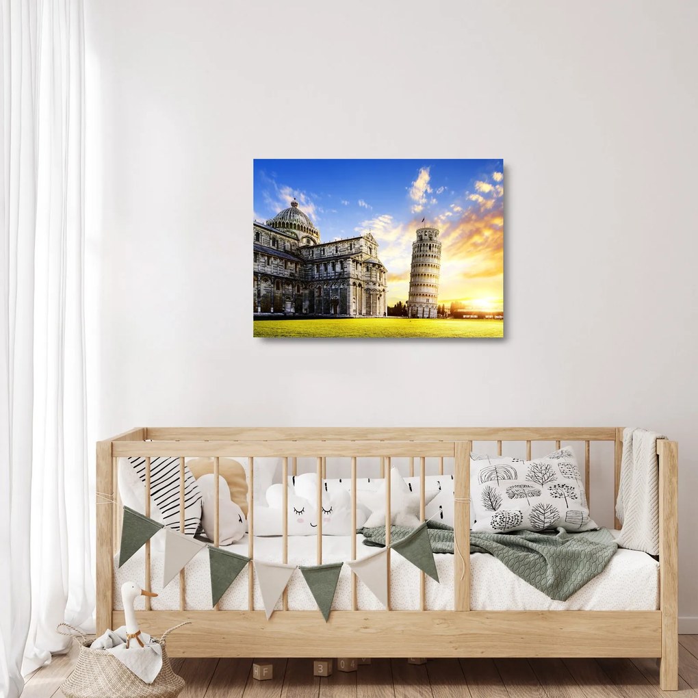 Sklenený obraz - Pisa (70x50 cm)