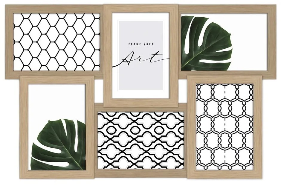 Rámček na stenu v prírodnej farbe 44x27 cm Beech – knor