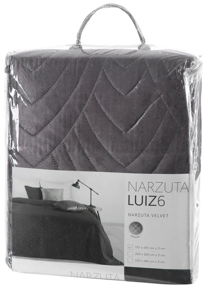PREHOZ NA POSTEĽ LUIZ6 170X210 CM GRAFITOVÝ