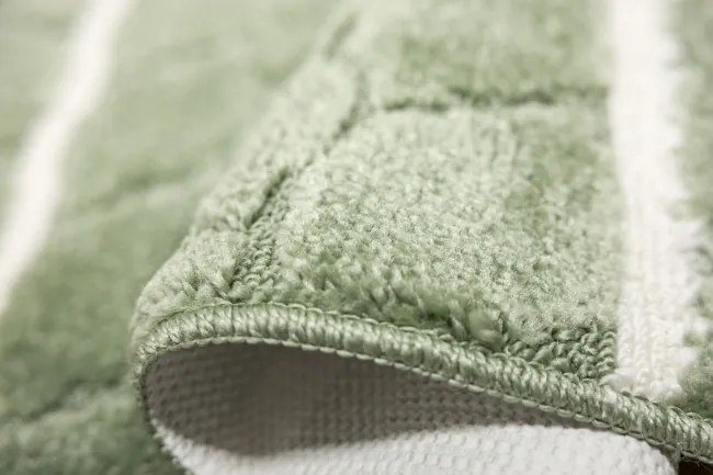 Sada kúpeľňových koberčekov FANO biela / zelená