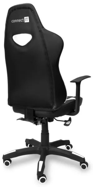 CONNECT IT CGC-0700-WH - Herná stolička LeMans Pro čierno-biela