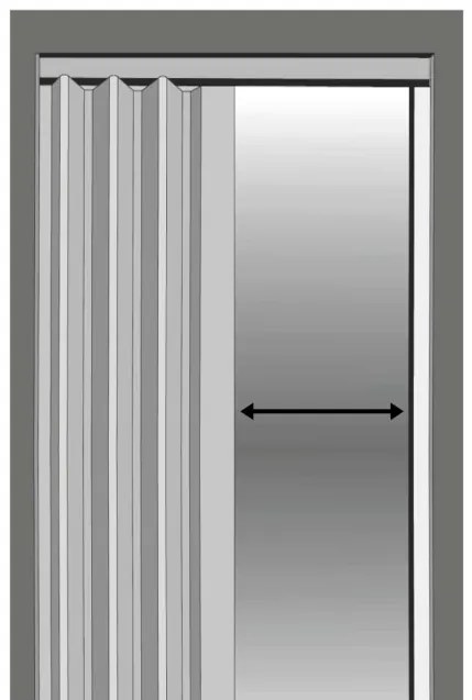 Skladacie dvere 004 07 sivý dub 90 cm