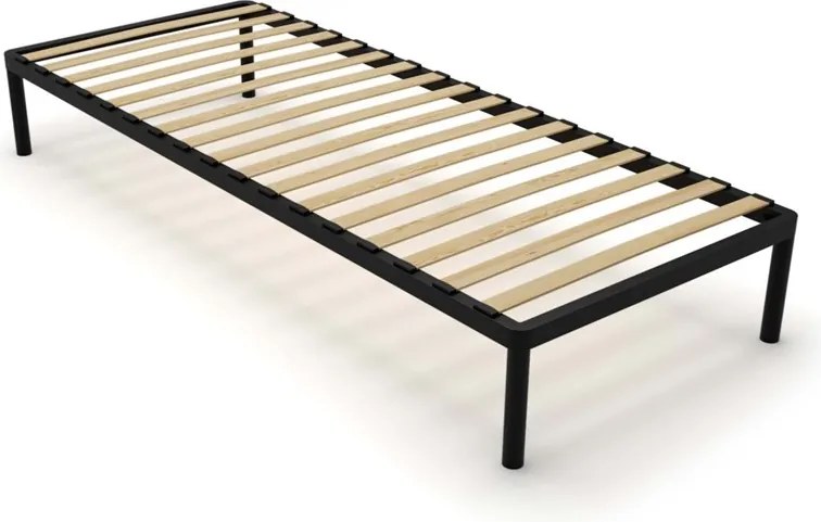 Kovový rám postele Alu 80x200 černý