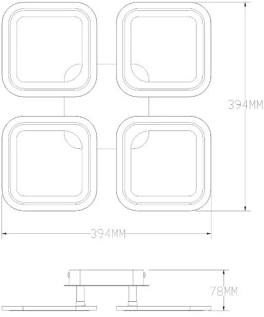 Zuma Line MS232040R-BK-LED Stm.svietidlo STELLAR LED/30W/230V 3000-6000K čierna+DO