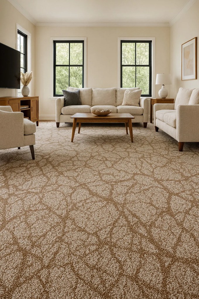 Spoltex, Metrážny koberec Marbeline 168 béžová, na mieru, šíře 4m, hnedá, filc, detská izba