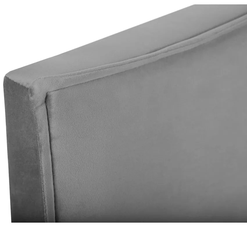 Sivé čelo postele 160x120 cm Natalia – Milo Casa