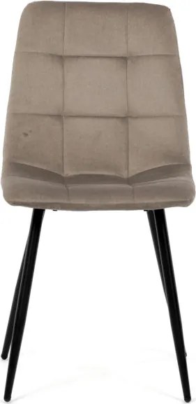 Jedálenská stolička zamatová, béžová DCL-X7015 CAP2
