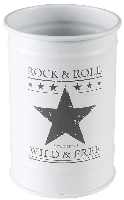 Pohár Elvis biela a šedá