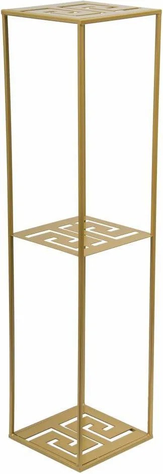 STOJAN NA KVETINÁČ DOUBLE FRAME 100X24X24 CM ZLATÁ