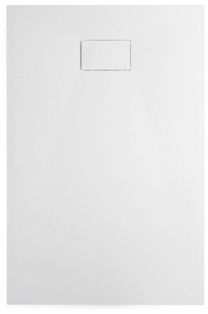 Cerano Gusto, obdĺžniková sprchová vanička 120x80x3 cm z minerálneho kompozitu, biela, CER-CER-414641