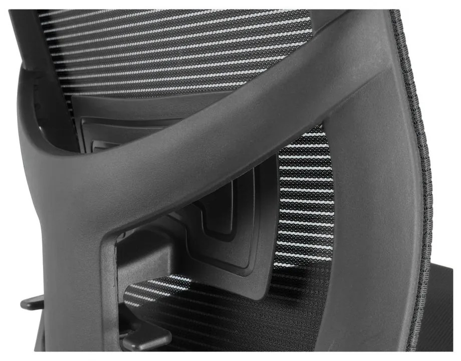 Kancelárska ergonomická stolička Neoseat GRANDINI — čierna, nosnosť 150 kg