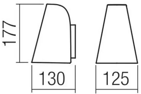Redo 9529 - Nástenné svietidlo ALVAR 1xGU10/35W/230V IP44
