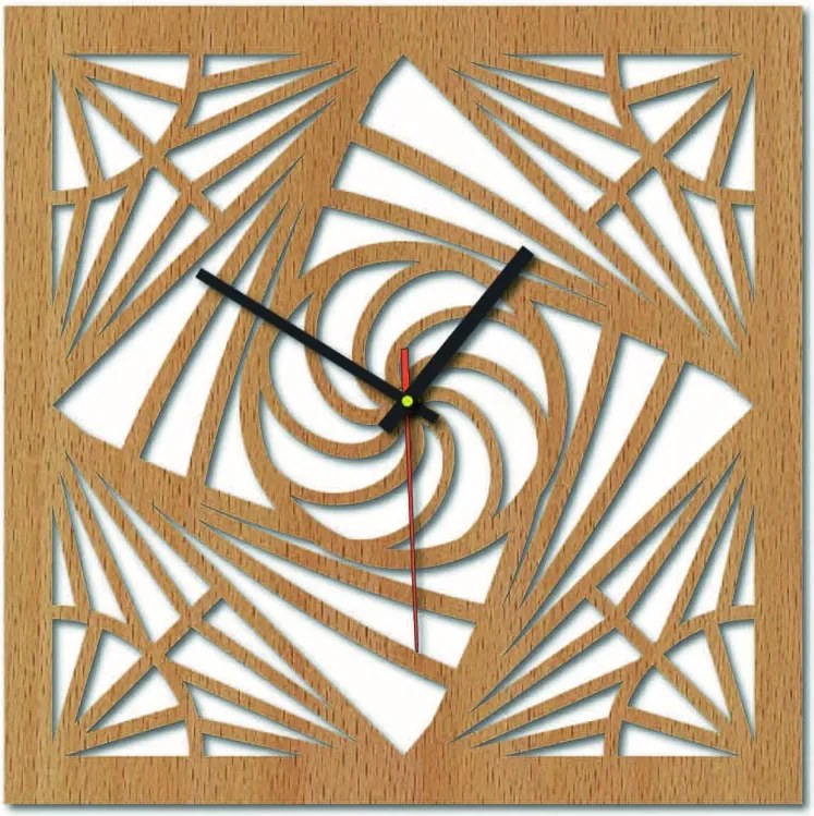 Sentop - MDF Nástenné hodiny do kuchyne HDF16 i čierne: Strieborné ručičky HDF - čierna Rozmer 30 x 30 cm 3973-51368 HDFK016 MDF