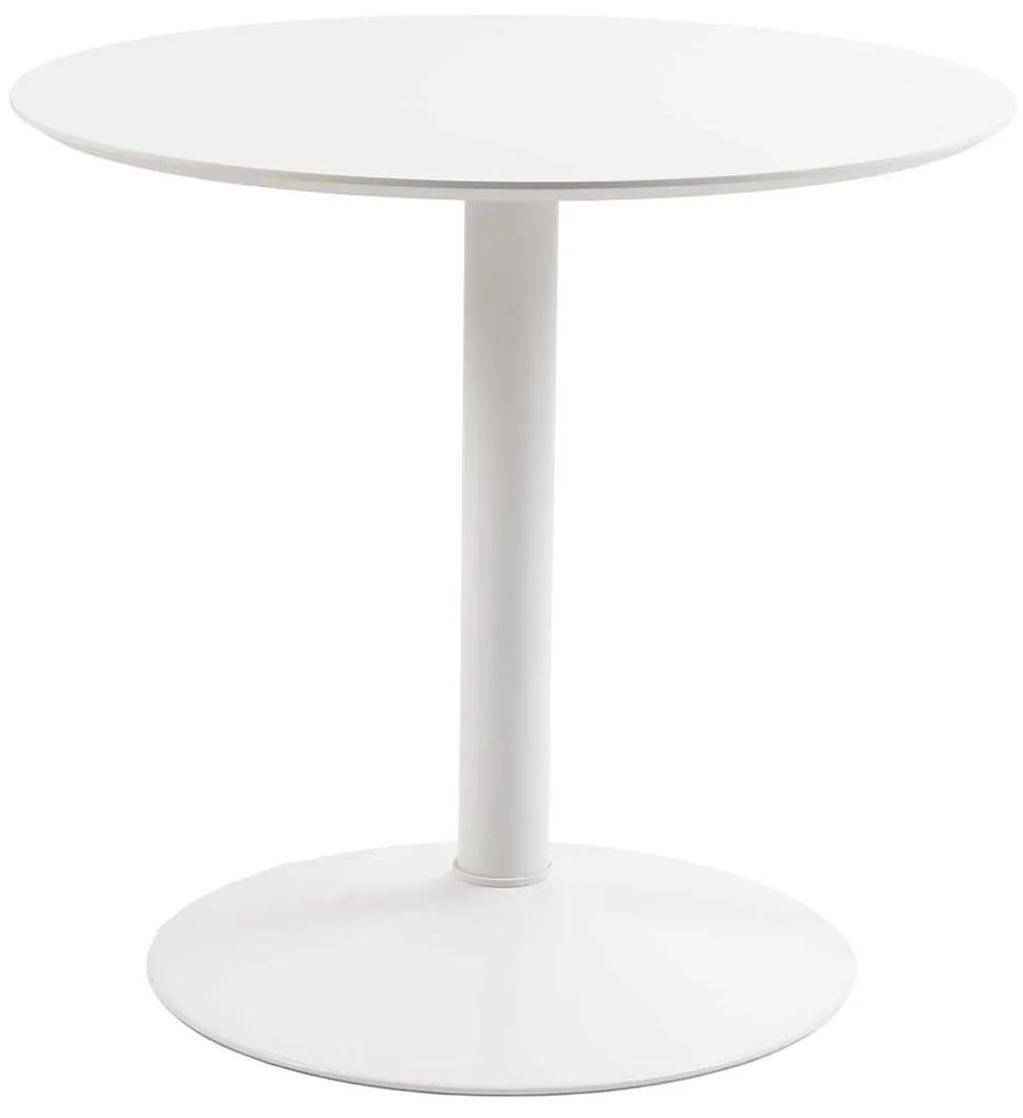 Odkladací stolík Ibiza biela 75 × 80 × 80 cm