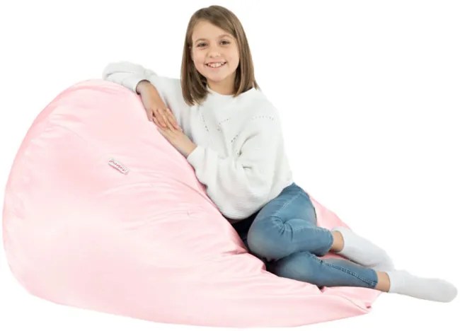 Sedací vak SAKO metalic ružový ekokoža