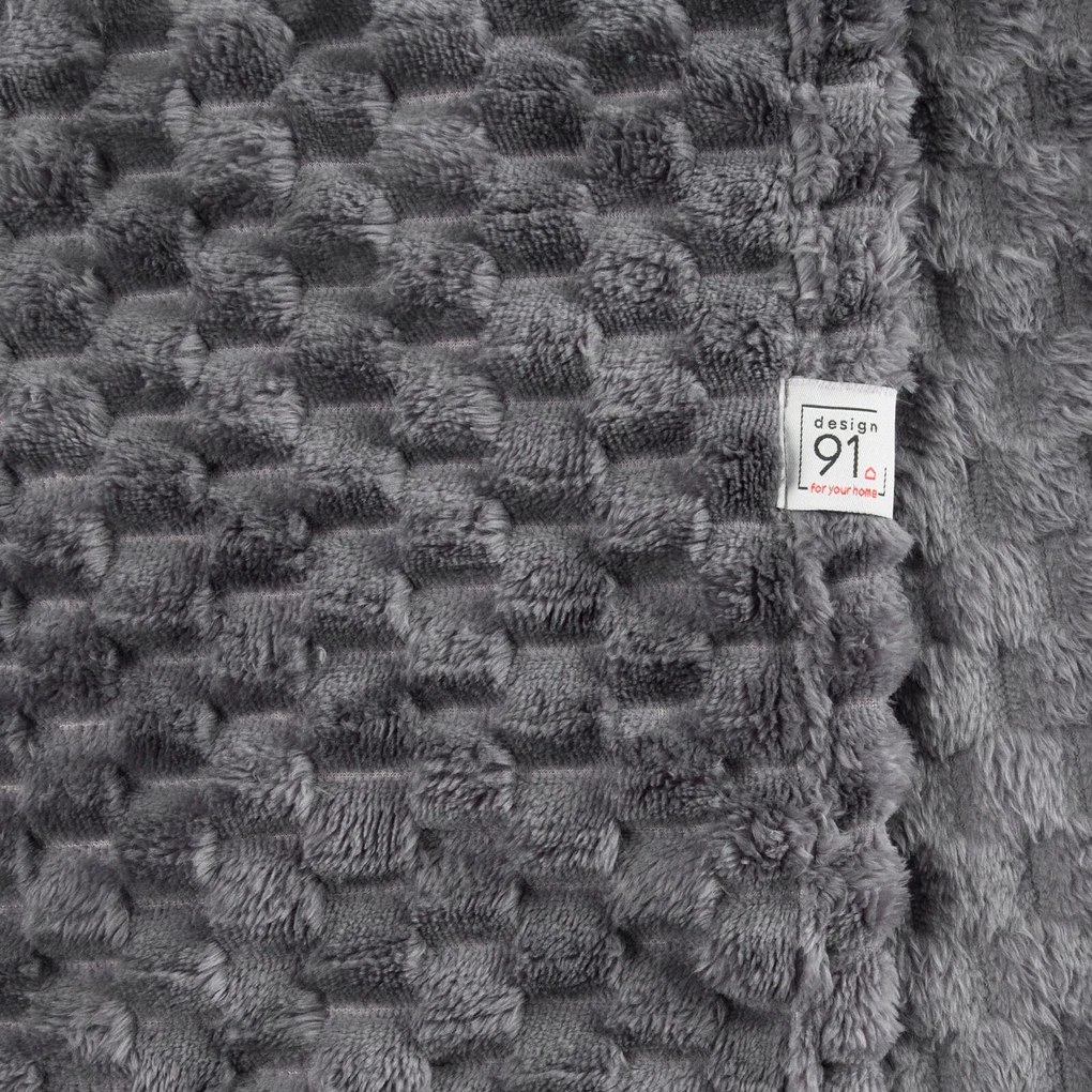 DEKA Z MIKROFLANELU CINDY6 200X220 CM SIVÁ