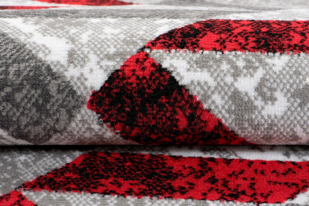 TA Koberec Q544A WHITE MAYA PP ESM Červený Obdĺžnikový Rozmer: 80x150 cm