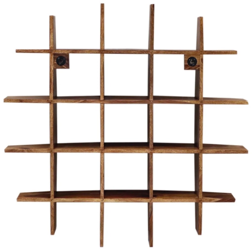 furniture-nabytek.cz - Police na stenu z dreva palisander 100x100x25