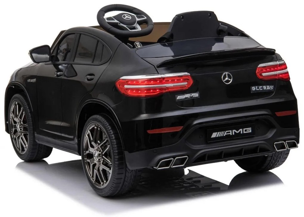 RAMIZ ELEKTRICKÉ AUTÍČKO - MERCEDES GLC - NELAKOVANÉ ČIERNE - 4x25W MOTOR - 12V/7Ah BATÉRIA - 2023