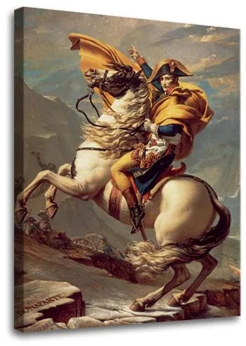 Obraz na plátne Jacques-Louis David - Napoleon prechádza cez Alpy