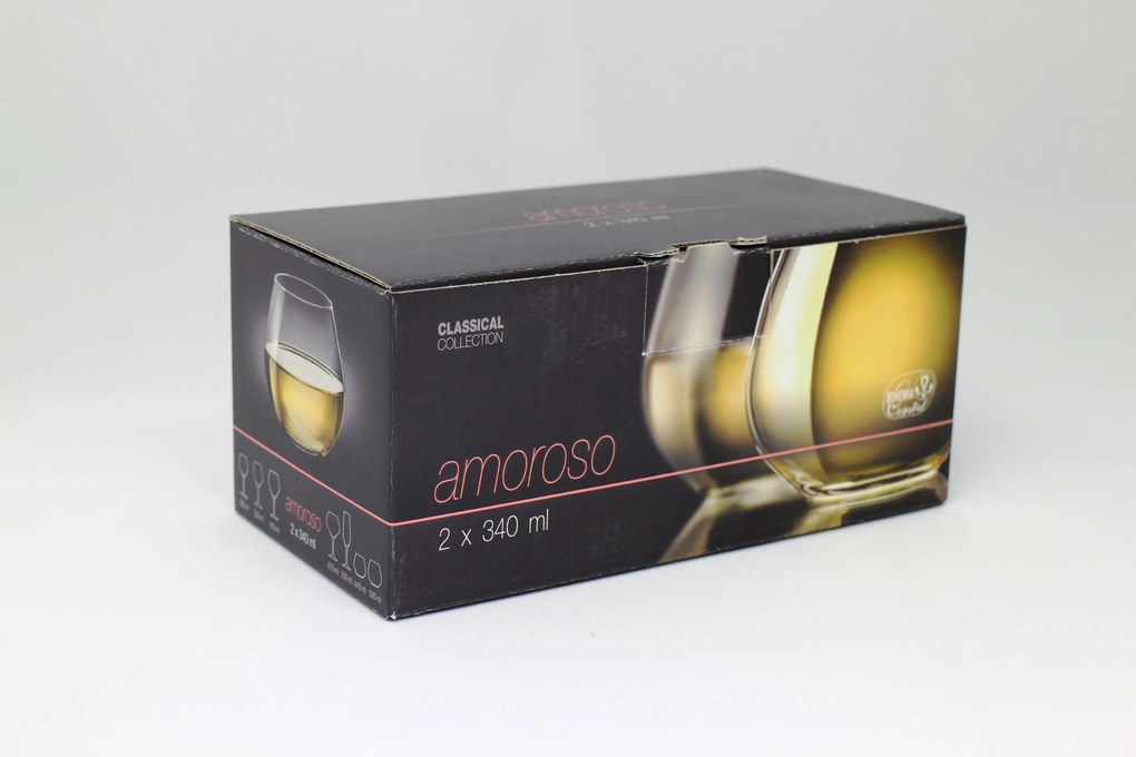 Crystalex Poháre Amoroso 340 ml, 2 ks