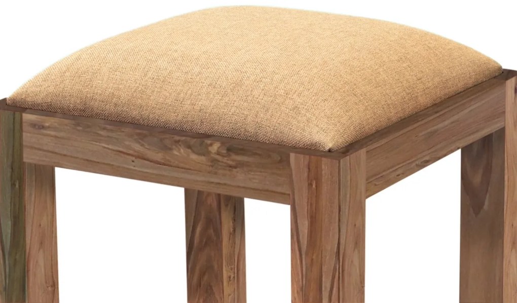furniture-nabytek.cz - Drevený taburet s poťahom 40x45x40