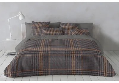 Károvaná bavlnená posteľná bielizeň CHESTER 220x200 cm