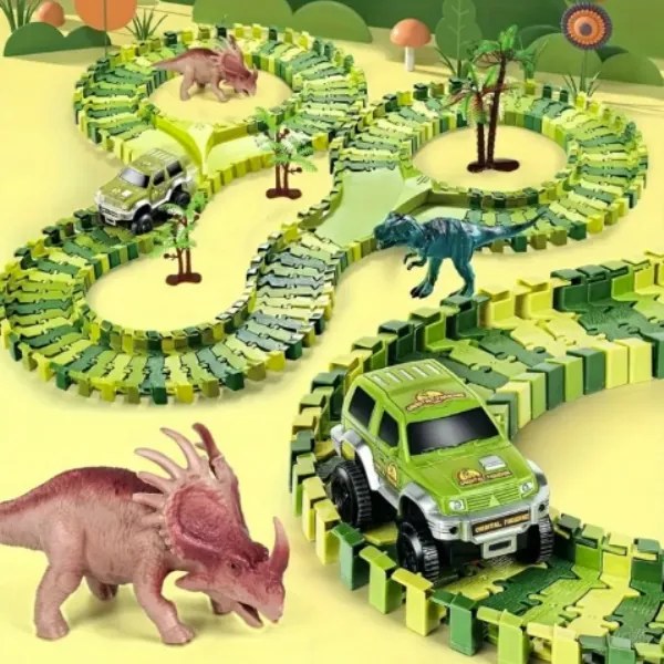 Dinosauria mega autodráha 240 dielikov