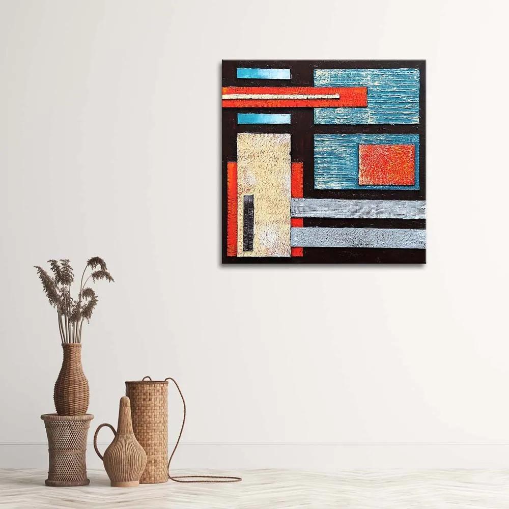 Gario Obraz na plátne Kompozícia s čiernou Rozmery: 30 x 30 cm