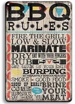Ceduľa BBQ Rules
