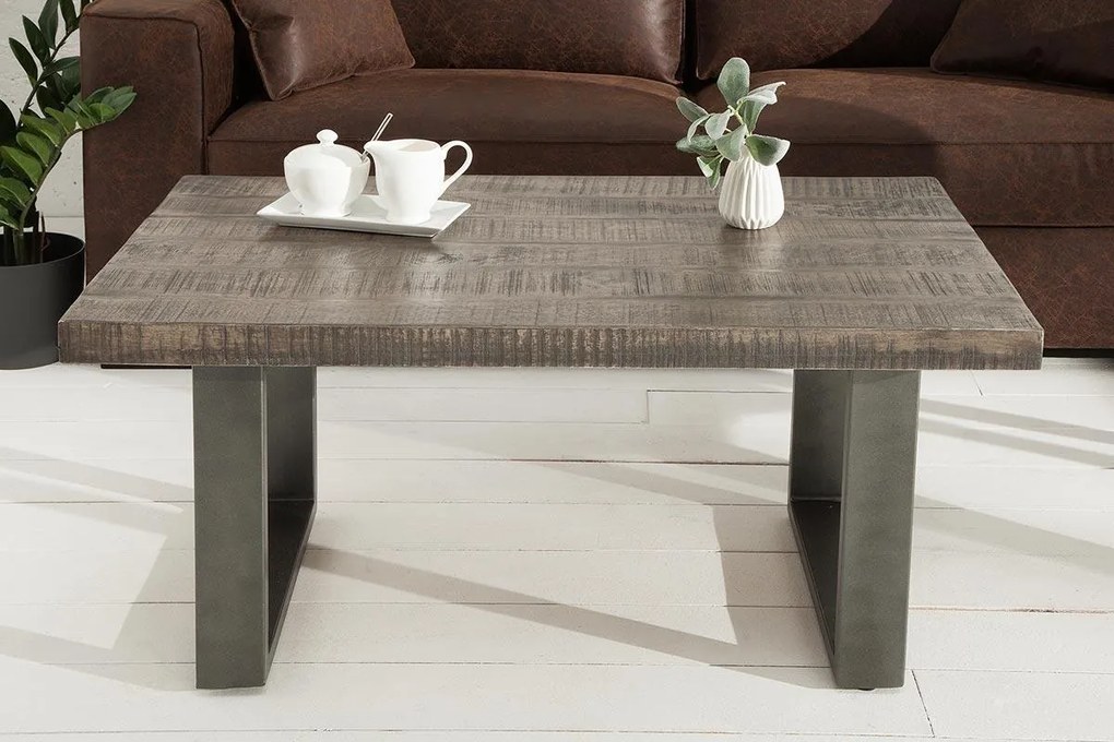 Konferenčný stolík Thunder II 100 cm sivé mango