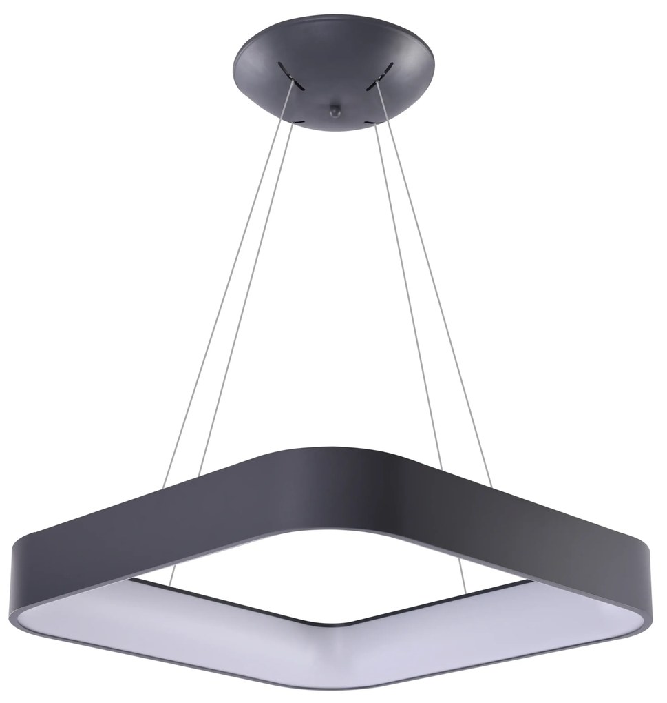 Moderný luster Solvent S 110 sivé s diaľkovým ovládačom
