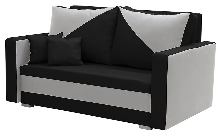 Dvojmiestna rozkladacia pohovka ASTRA1 Čierna/strieborná