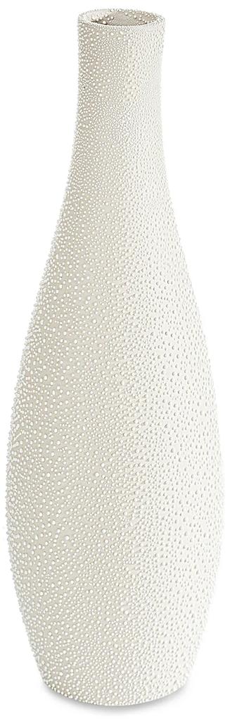 Dekoračná váza RISO 20 x 20 x 79 CM krémová