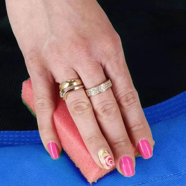 Hojdačka bocianie hniezdo SPRINGOS NS024 - modrá